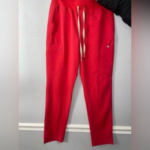 FIGS Yola Scrub Pants NEON Red